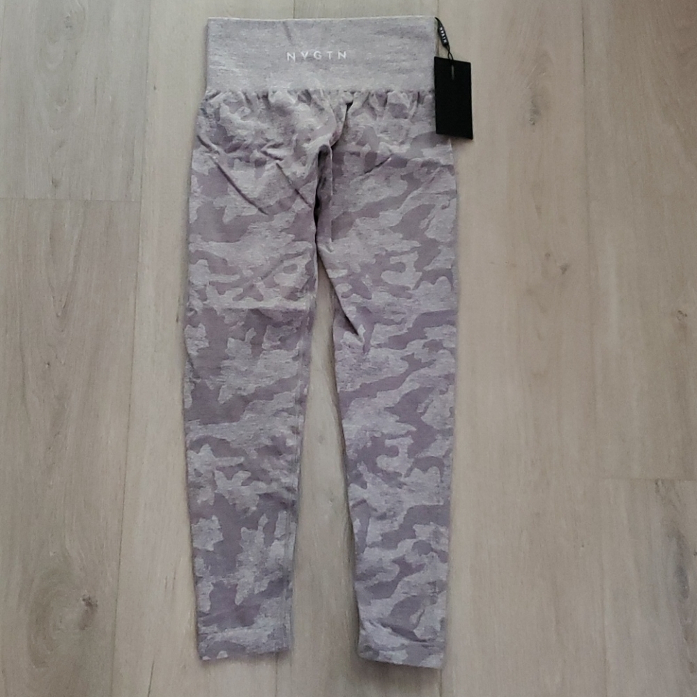 Nvgtn Camo Gray Leggings XS NWT new